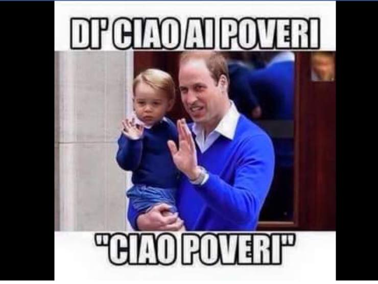 Ciao poveri è il meme che vede protagonista Baby George Web Source