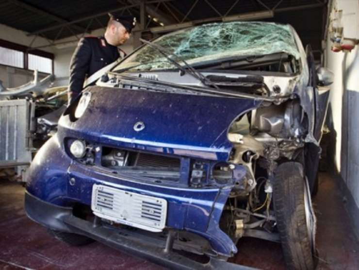 La smart di Capuano dopo l'incidente | Web Source
