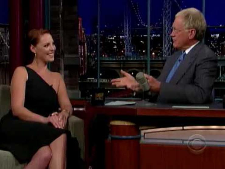 Katherine al Letterman Show, il momento della verità (web source) 