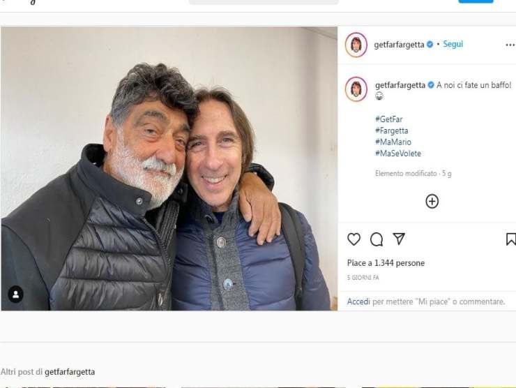 Dj Fargetta con Roberto da Crema (Instagram) 2.5.2022 newstv.it
