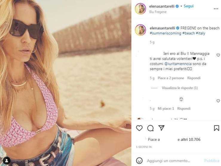 Elena Santarelli (Instagram) 28.5.2022 newstv