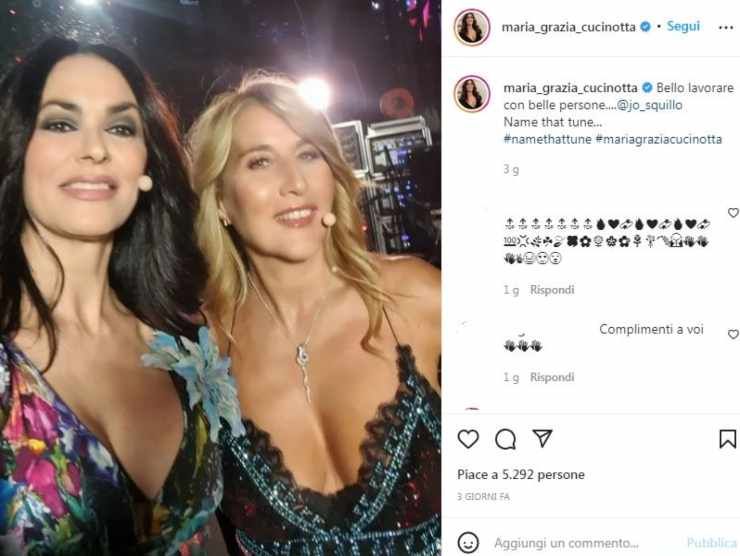 Maria Grazia Cucinotta e Jo Squillo (Instagram) 7.5.2022 newstv.it