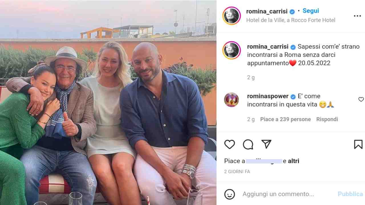 Romina Carrisi (via Instagram) 24.05.2022-newstv.it