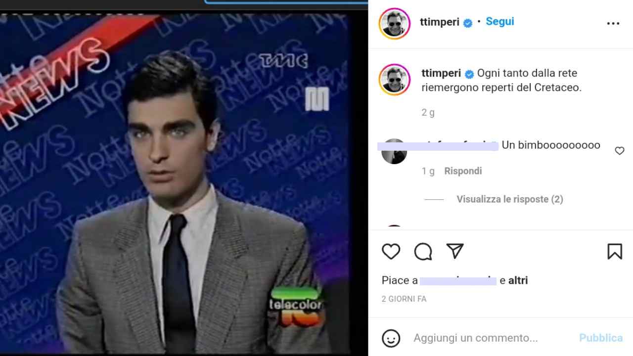 Tiberio Timperi (via Instagram) 18.05.2022-newstv.it