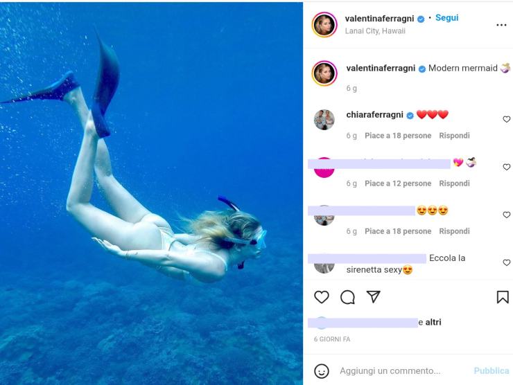 Valentina Ferragni (via Instagram) 26.05.2022-newstv.it