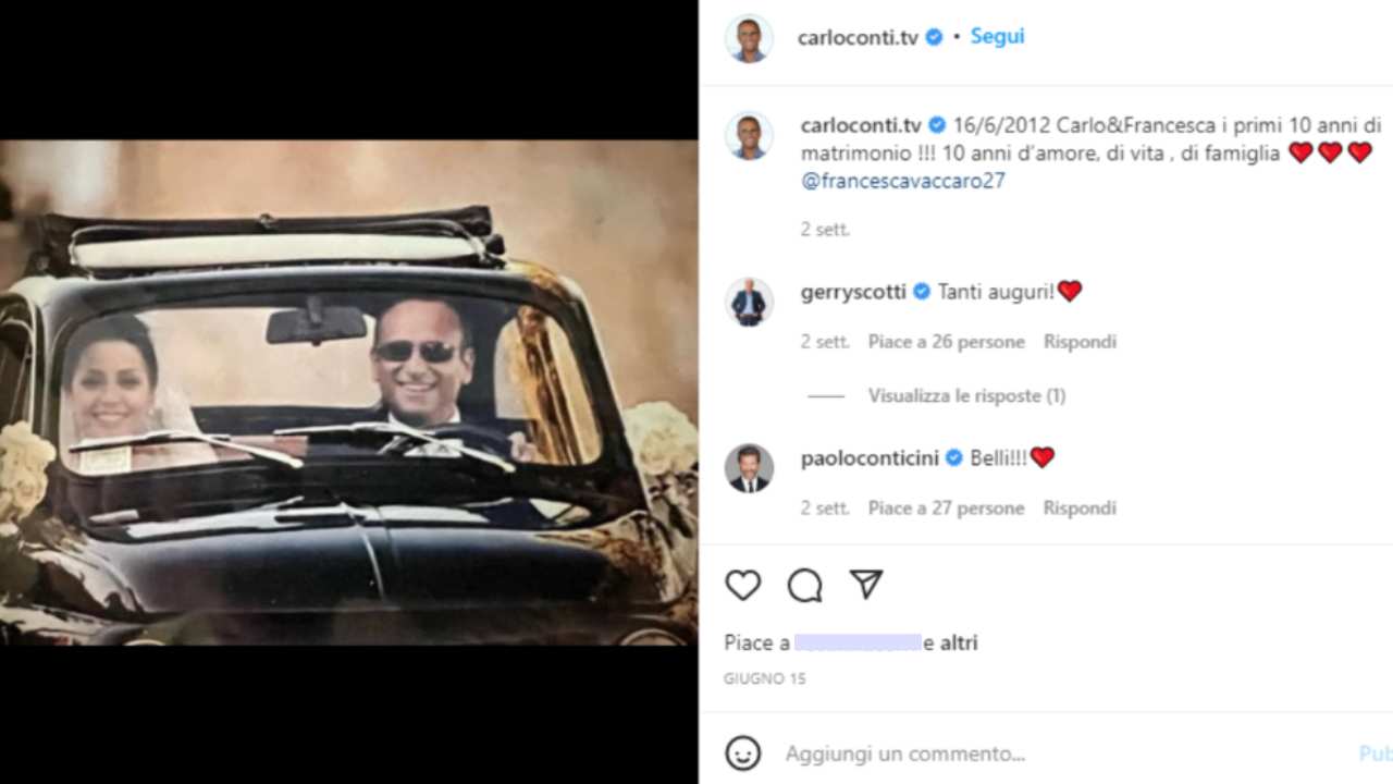 Carlo Conti (via Instagram) 01.07.2022-newstv.it