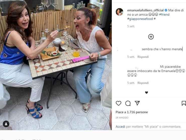 Emanuela Folliero e Patrizia Rossetti (Instagram) 2.7.2022 newstv