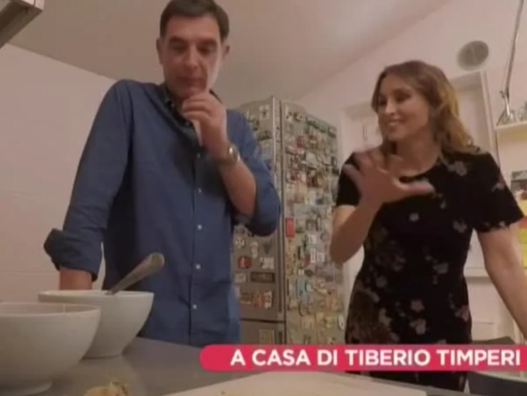 Tiberio Timperi e Benedetta Parodi (fonte web) 25.07.2022-newstv.it