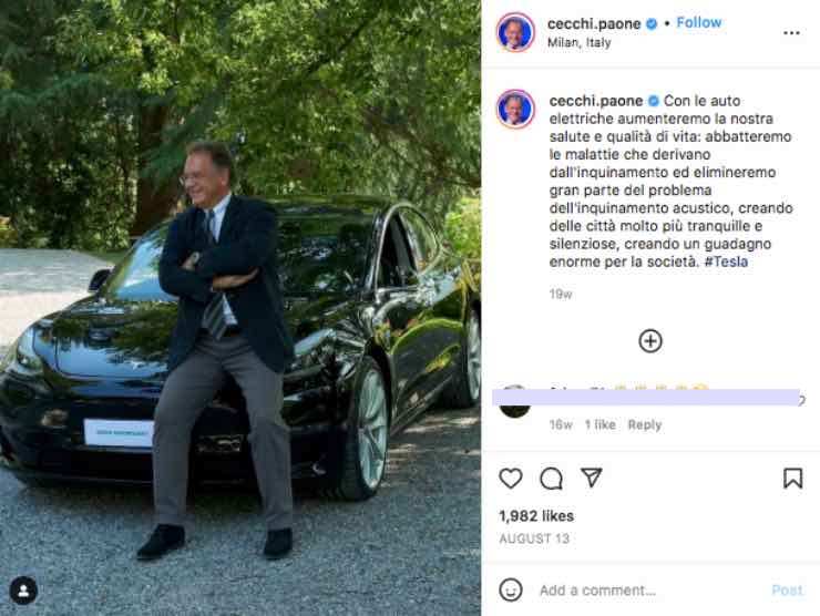 Cecchi Paone racconta i vantaggi dell'auto elettrica