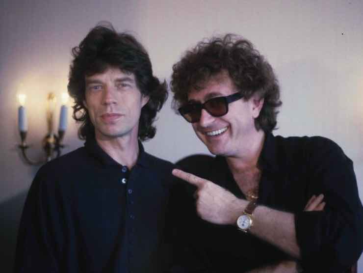 Red Ronnie ai suoi tempi d'oro, con Mick Jagger | Web Source