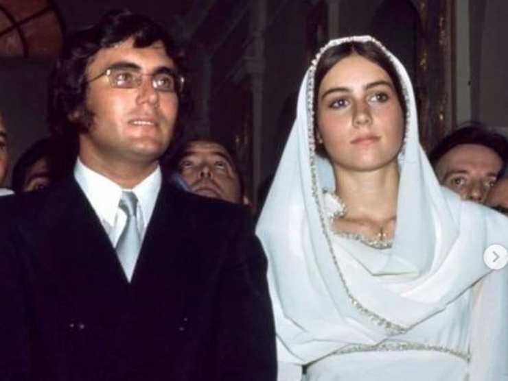 Romina e Al Bano nel giorno del loro matrimonio 