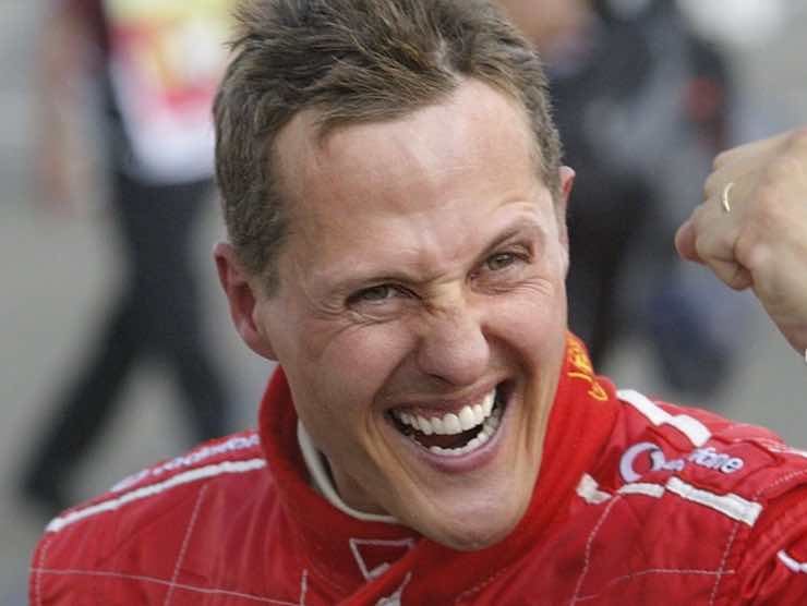 Schumi quando vinceva con la Ferrari 