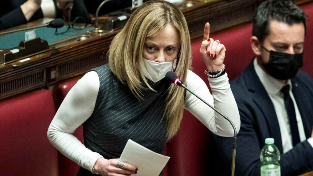 giorgia meloni in parlamento