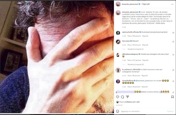 Pieraccioni sgomento quanto i suoi fan | Instagram