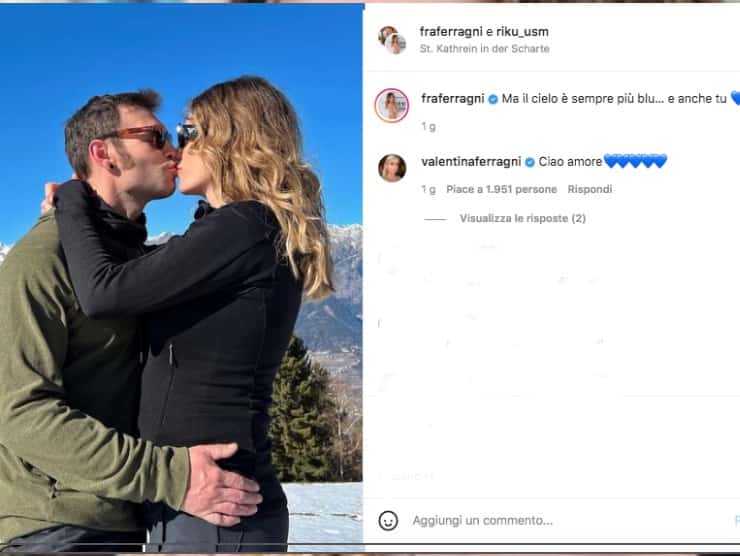 Francesca Ferragni e il suo fidanzato (fonte: Instagram)