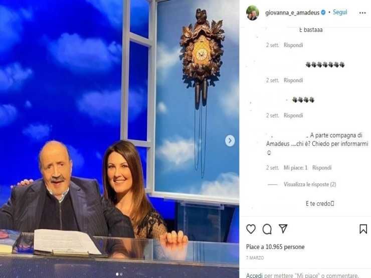 Giovanna Civitillo e Maurizio Costanzo (Instagram)