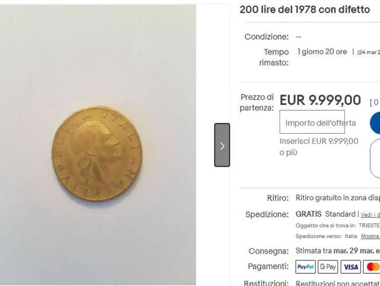 Moneta da 200 lire (Ebay) 22 mar bis