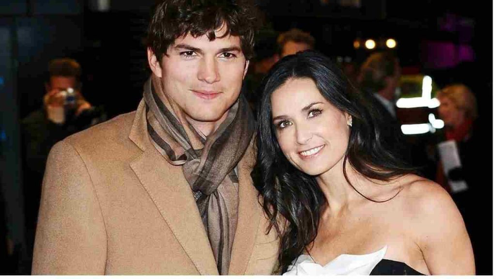 Ashton Kutcher e Demi Moore (web source) 16.4.2022 newstv.it