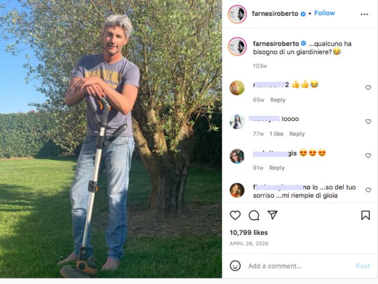 Roberto Farnesi torna alla natura | Instagram