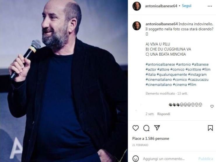 Antonio Albanese (Instagram) 27.5.2022 newstv