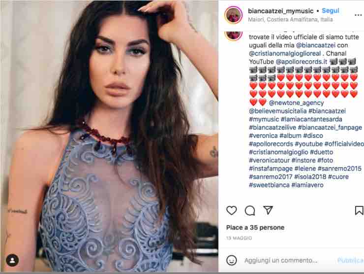 Bianca Atzei, una gran "coppia" in bella mostra | Instagram