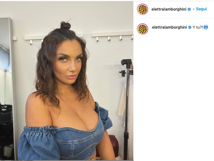 Elettra Lamborghini, Screenshot Instagram, 11.05.2022, newstv.it