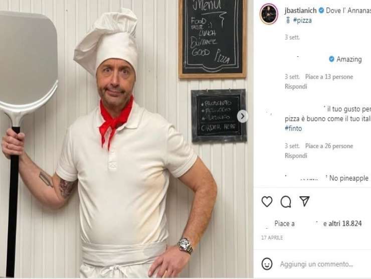 Joe Bastianich senza Ananas (Instagram) 11.5.2022 newstv