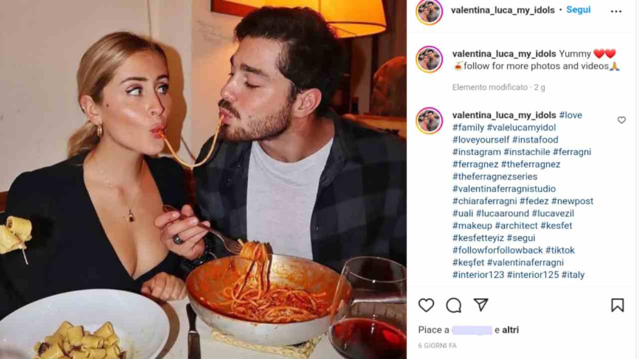 Valentina Ferragni e Luca Vezil (via Instagram) 06.05.2022-newstv.it