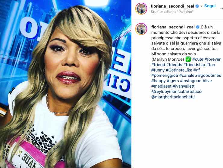 Floriana Secondi, screenshot Instagram, 03.06.2022, newstv.it