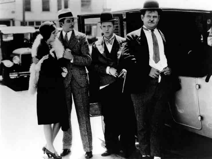 Immagine di una delle comiche di Laurel & Hardy | Web Source