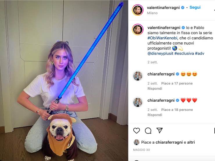 Valentina Ferragni, Screenshot Instagram, 13.06.2022, newstv.it