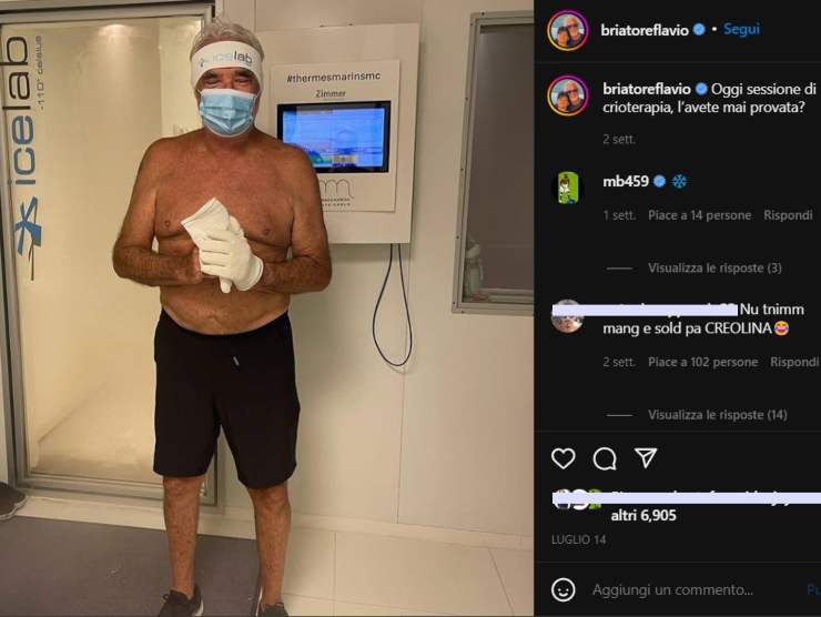 Flavio Briatore (Instagram) 28 luglio 2022 newstv.it