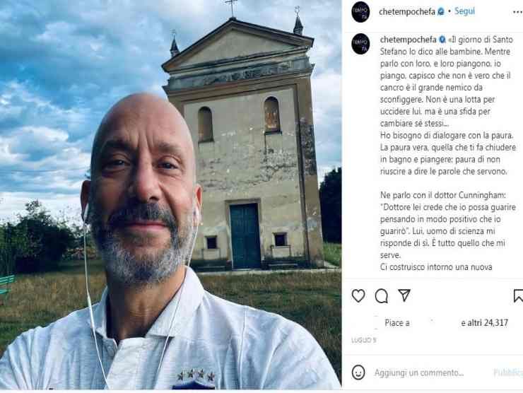 Il post di Che tempo che fa per Gianluca Vialli (Instagram) 25.7.2022 newstv