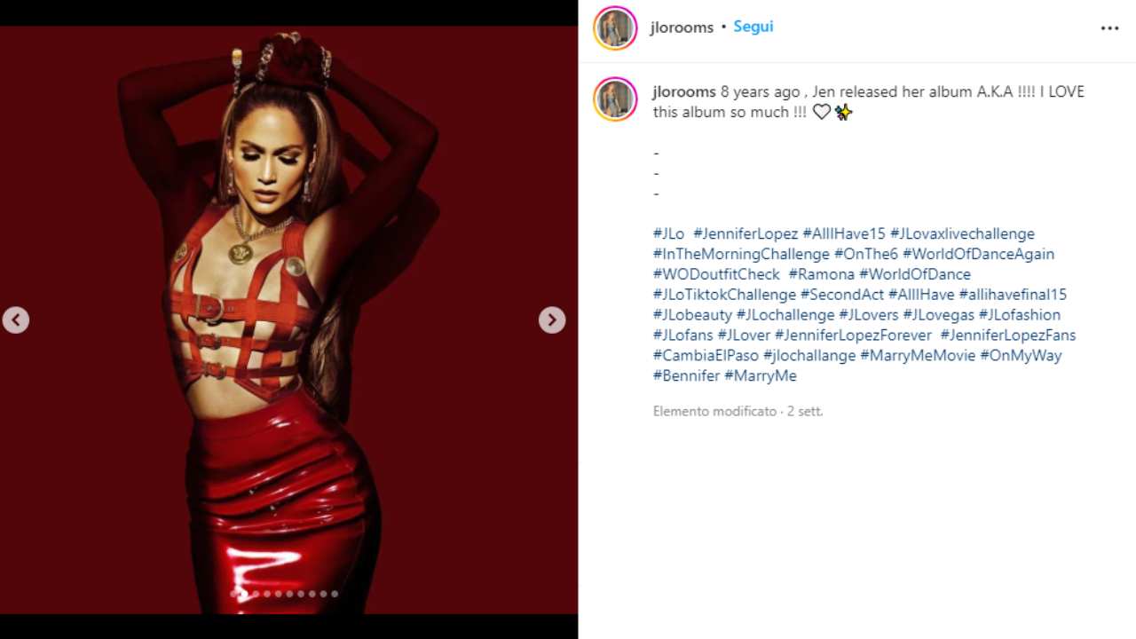 Jennifer Lopez (via Instagram) 01.07.2022-newstv.it