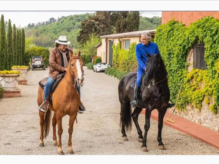 Al Bano e Andrea Bocelli Instagram 27092022 newstv.it