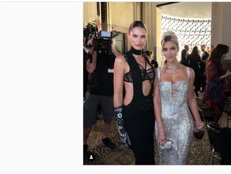 Bianca Balti e Kim Kardashian (Instagram) 30.9.2022 newstv