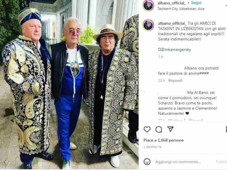Al Bano in Uzbekistan (Instagram) 8.10.2022 newstv