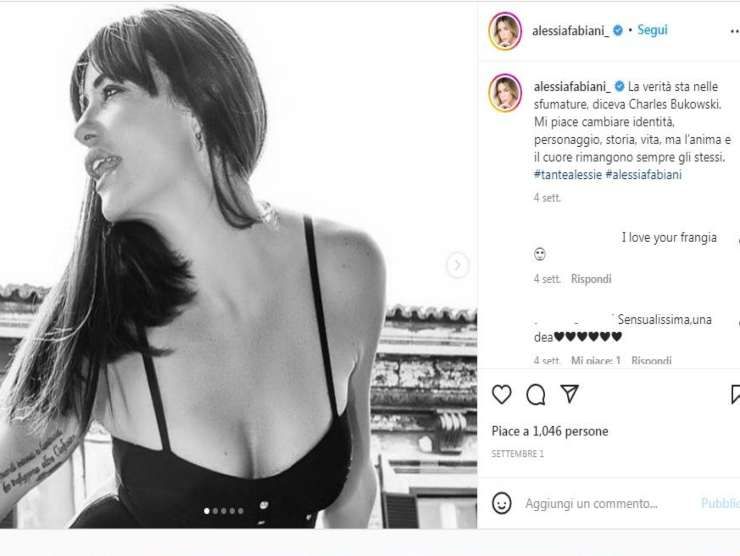 Alessia Fabiani (Instagram) 6.10.2022 newstv
