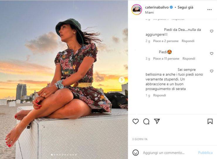 Caterina Balivo su Instagram